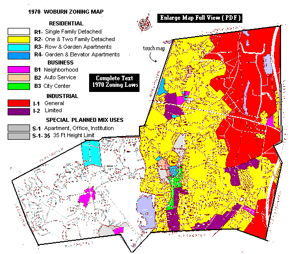 Woburn Zoning Map