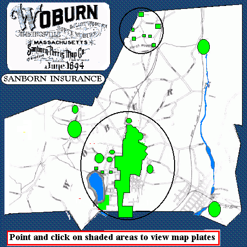 click shaded area to see corresponding 1894 Sanborn Insurance Map Segment